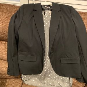 Merona lined suit coat and grey blouse, worn once!